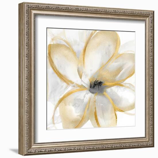 Gold Magnolias 1, 2024-Sydney Pratt-Framed Art Print