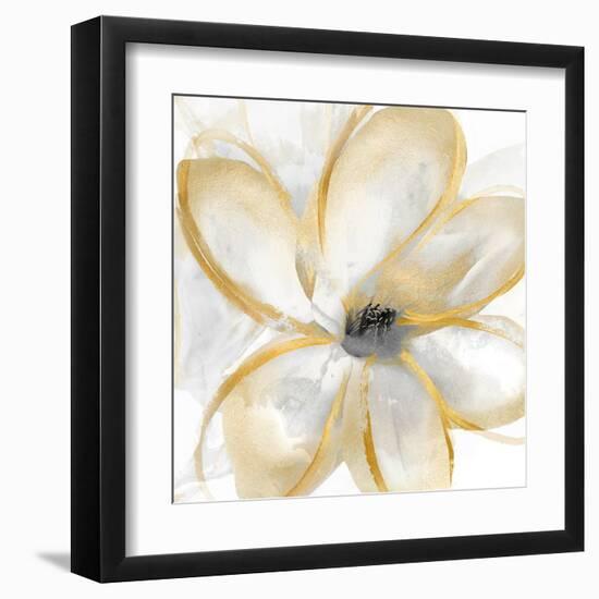 Gold Magnolias 1, 2024-Sydney Pratt-Framed Art Print