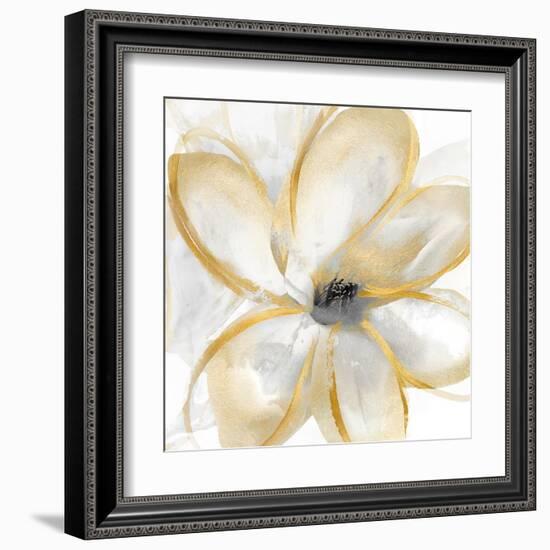 Gold Magnolias 1, 2024-Sydney Pratt-Framed Art Print