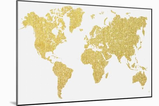 Gold Map-Natasha Wescoat-Mounted Giclee Print