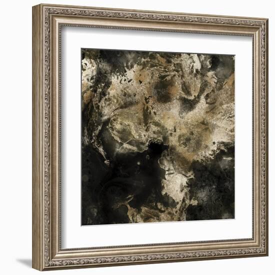 Gold Marbled Abstract I-PI Studio-Framed Art Print