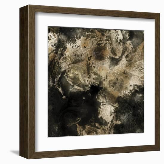 Gold Marbled Abstract I-PI Studio-Framed Art Print