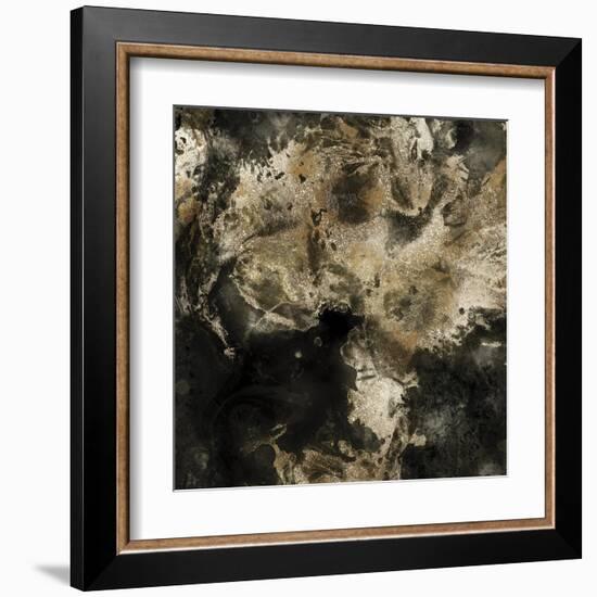 Gold Marbled Abstract I-PI Studio-Framed Art Print