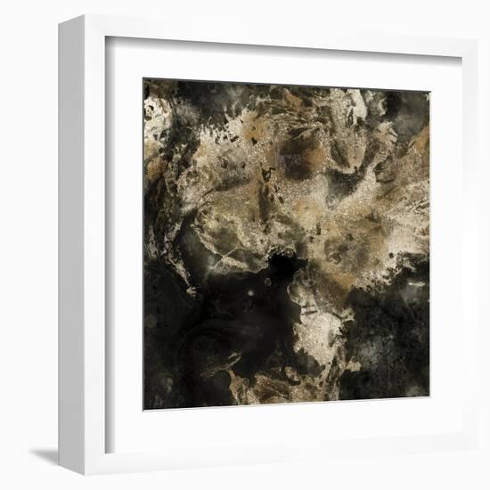 Gold Marbled Abstract I-PI Studio-Framed Art Print