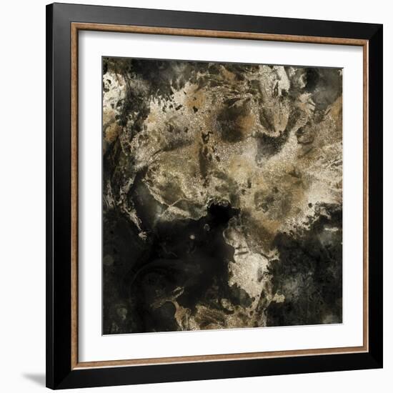 Gold Marbled Abstract I-PI Studio-Framed Art Print