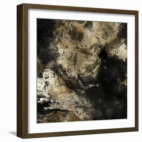 Gold Marbled Abstract II-PI Studio-Framed Art Print