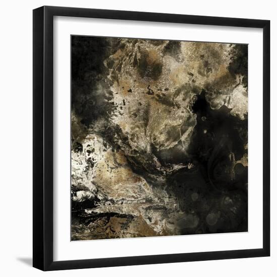 Gold Marbled Abstract II-PI Studio-Framed Art Print