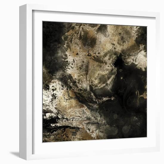 Gold Marbled Abstract II-PI Studio-Framed Art Print