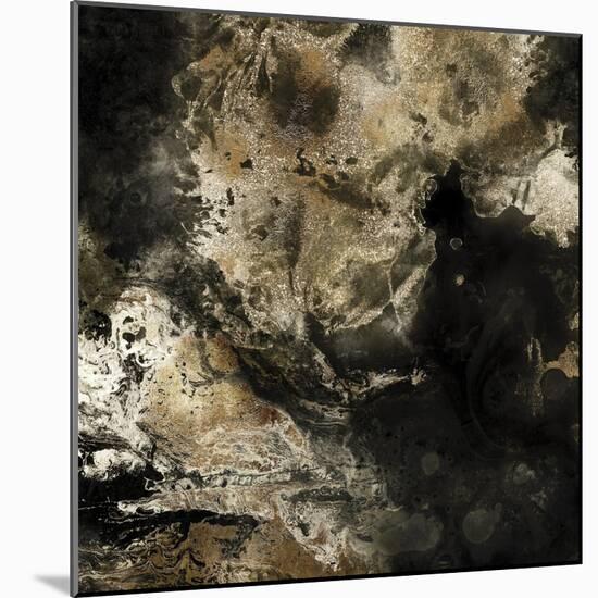 Gold Marbled Abstract II-PI Studio-Mounted Art Print