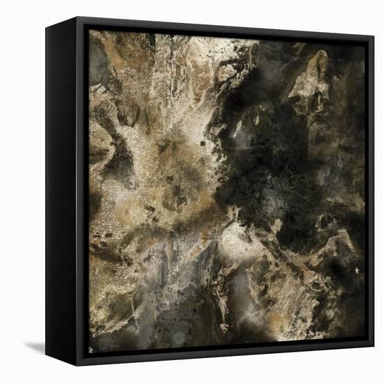 Gold Marbled Abstract III-PI Studio-Framed Stretched Canvas