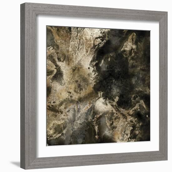 Gold Marbled Abstract III-PI Studio-Framed Art Print