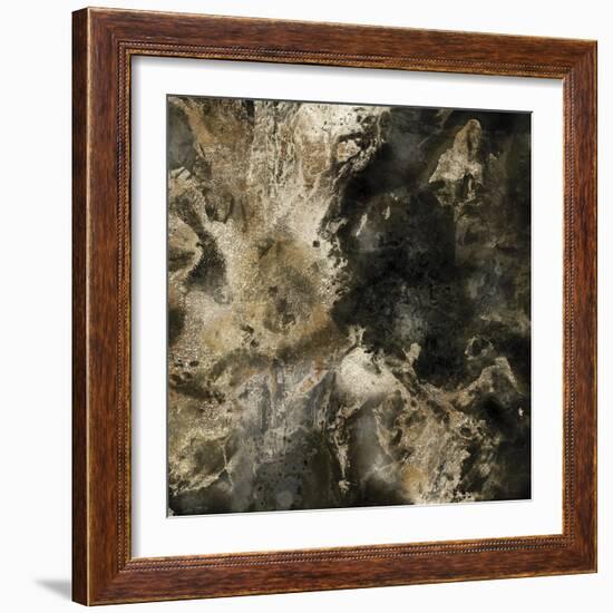 Gold Marbled Abstract III-PI Studio-Framed Art Print