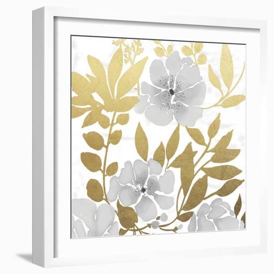 Gold Mid Day Bouquet 1-Marcus Prime-Framed Art Print