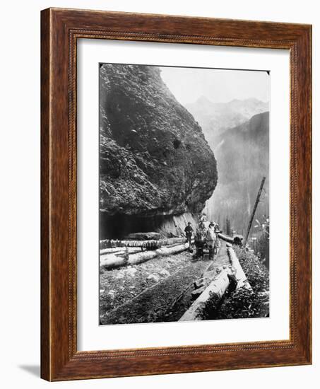 Gold Miners Near Ouray, Colorado-null-Framed Photographic Print