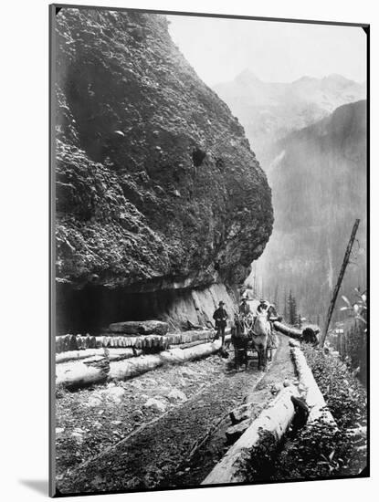 Gold Miners Near Ouray, Colorado-null-Mounted Photographic Print