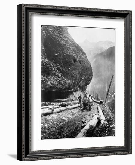 Gold Miners Near Ouray, Colorado-null-Framed Photographic Print
