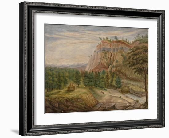 Gold Mining in the Mother Lode-R. D. Stoney-Framed Giclee Print