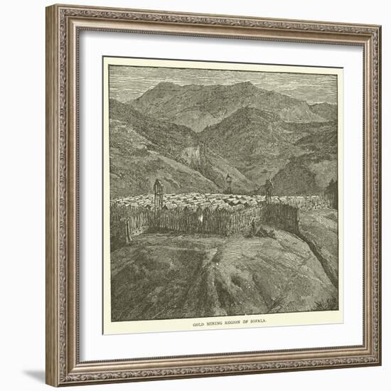 Gold Mining Region of Sofala-null-Framed Giclee Print