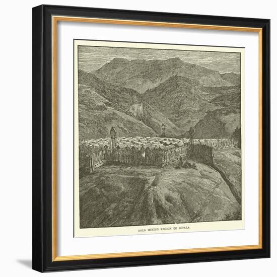 Gold Mining Region of Sofala-null-Framed Giclee Print