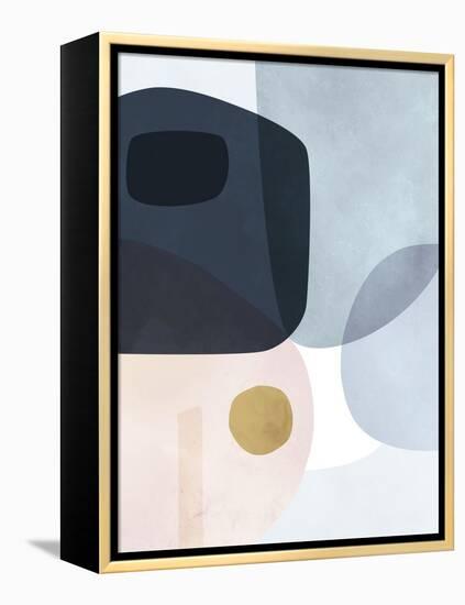 Gold Monde I-Victoria Borges-Framed Stretched Canvas