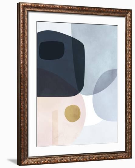 Gold Monde I-Victoria Borges-Framed Art Print