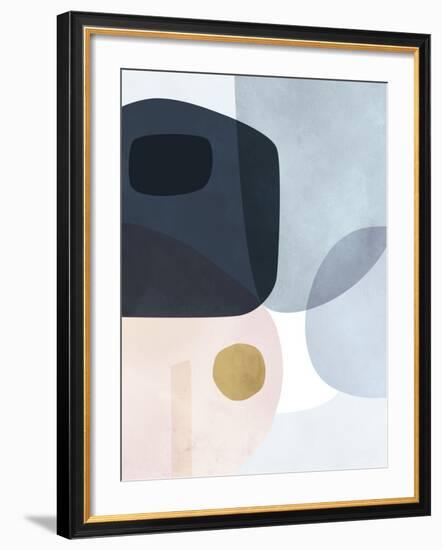 Gold Monde I-Victoria Borges-Framed Art Print