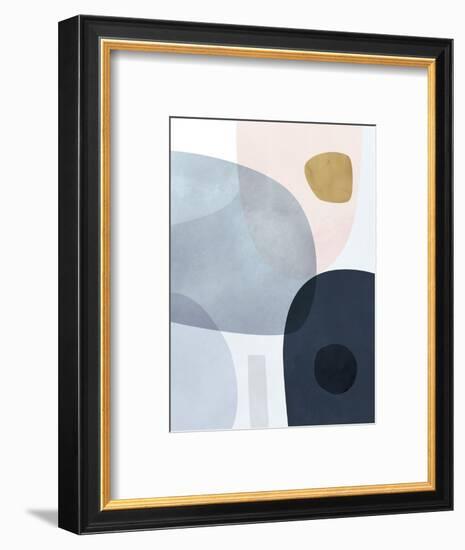 Gold Monde II-Victoria Borges-Framed Art Print