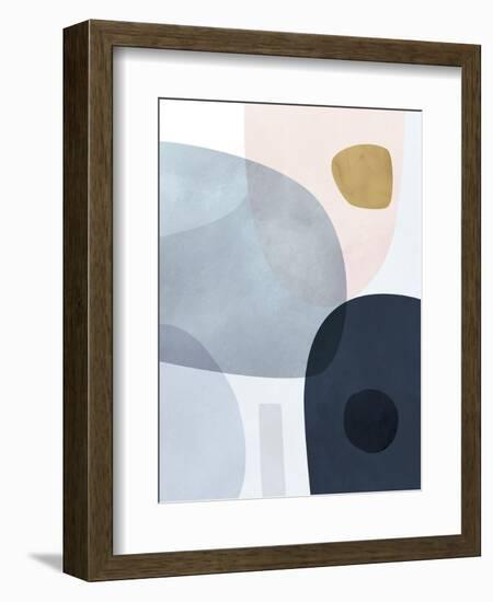 Gold Monde II-Victoria Borges-Framed Art Print