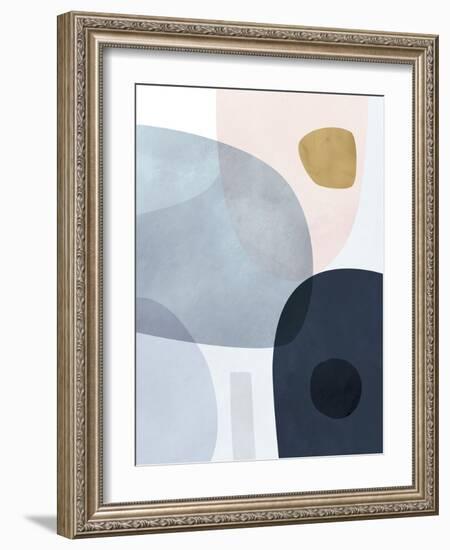 Gold Monde II-Victoria Borges-Framed Art Print