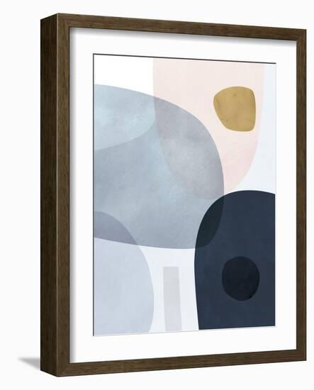 Gold Monde II-Victoria Borges-Framed Art Print