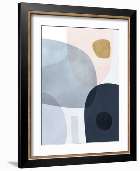 Gold Monde II-Victoria Borges-Framed Art Print