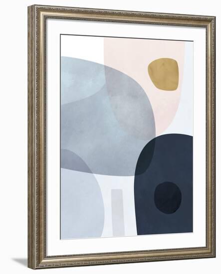 Gold Monde II-Victoria Borges-Framed Art Print