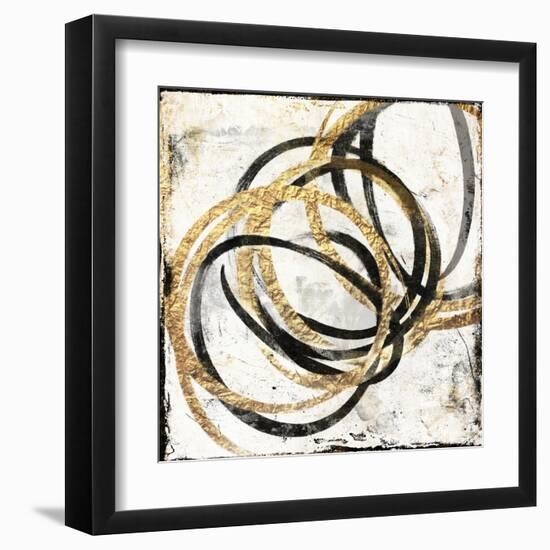 Gold Motion-Jace Grey-Framed Art Print