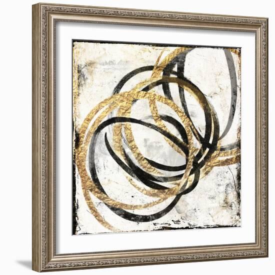 Gold Motion-Jace Grey-Framed Art Print