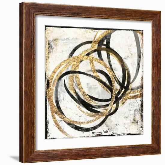 Gold Motion-Jace Grey-Framed Art Print