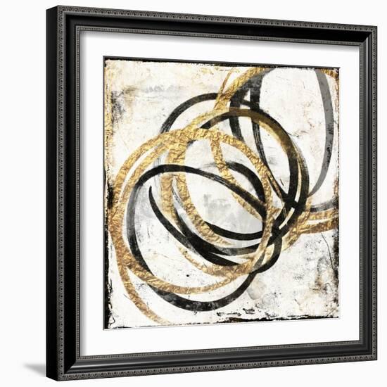 Gold Motion-Jace Grey-Framed Art Print