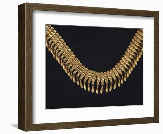 Gold Necklace Originating from Tomb 7 from Monte Alban-null-Framed Giclee Print