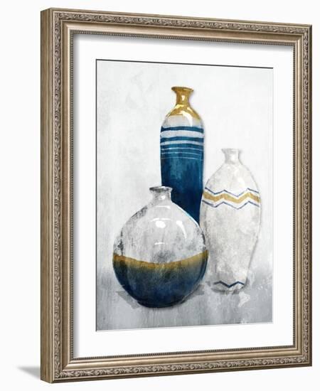 Gold Night Vessels-OnRei-Framed Art Print