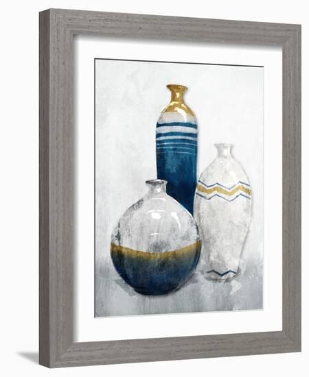 Gold Night Vessels-OnRei-Framed Art Print