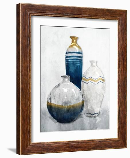 Gold Night Vessels-OnRei-Framed Art Print