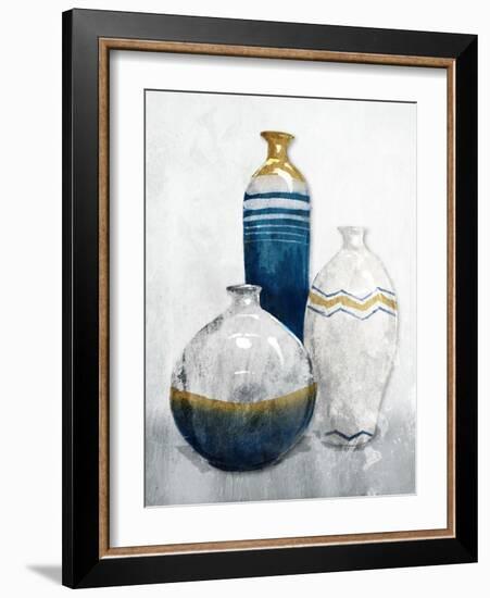 Gold Night Vessels-OnRei-Framed Art Print