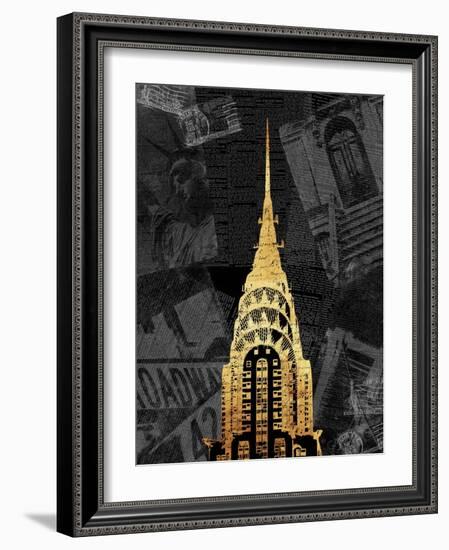 Gold NY Mate-Jace Grey-Framed Art Print