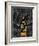 Gold NY-Jace Grey-Framed Art Print