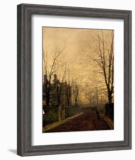 Gold of Autumn-John Atkinson Grimshaw-Framed Giclee Print