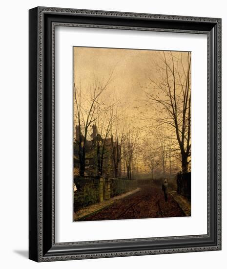 Gold of Autumn-John Atkinson Grimshaw-Framed Giclee Print