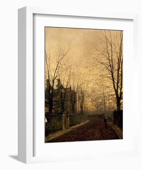 Gold of Autumn-John Atkinson Grimshaw-Framed Giclee Print