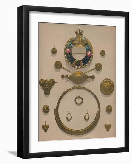 'Gold Ornaments and Brooch', 1863-Robert Dudley-Framed Giclee Print