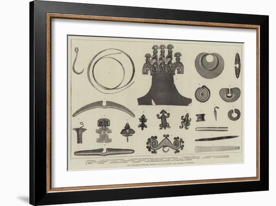 Gold Ornaments from the Graves of the Incas of Peru, Lady Brassey's Collection-null-Framed Giclee Print