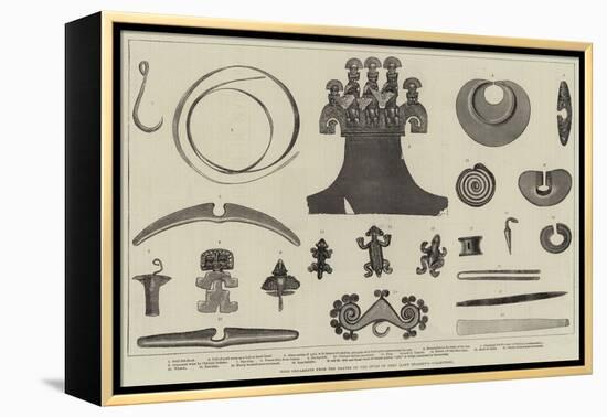 Gold Ornaments from the Graves of the Incas of Peru, Lady Brassey's Collection-null-Framed Premier Image Canvas