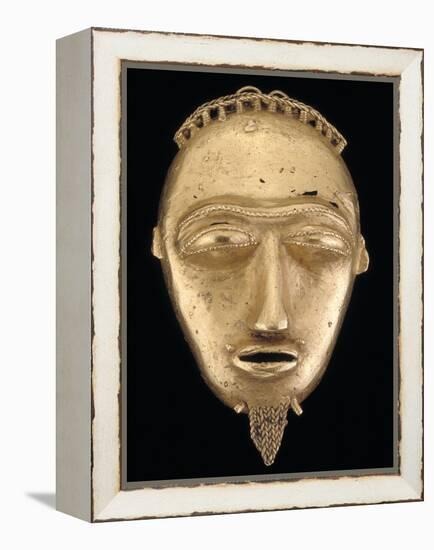 Gold Pendant Head, Popular Hair Adornments Among the Baule People; National Museum of African Art-null-Framed Premier Image Canvas